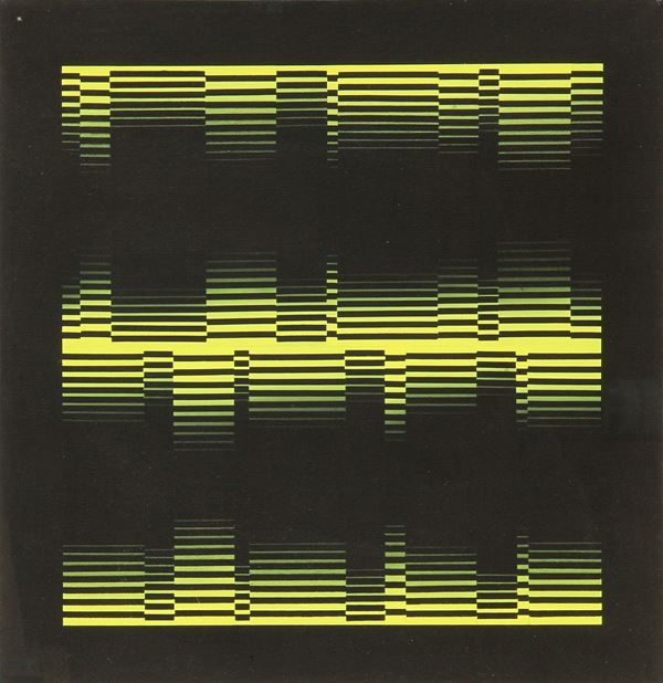 Luce vibrazione  (1957)  - terre colorate su tela di juta - Auction Arte Moderna  [..]