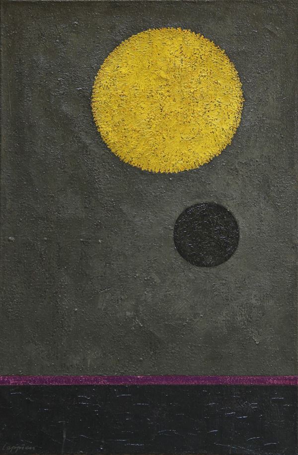 Senza titolo  (1966)  - tempera e matita su cartoncino - Auction Arte Moderna e  [..]