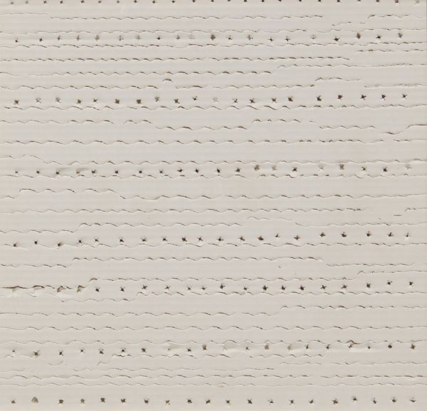 Senza titolo  (1969)  - tecnica mista su carta millimetrata riportata su tela -  [..]