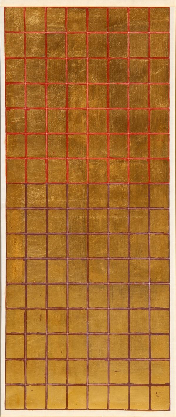 Tableau doré  (1974)  - acrilico e liquitex su tela - Auction Arte Moderna  [..]