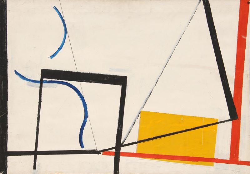 Senza titolo  (1979)  - olio su tavola - Auction Arte Moderna e Contemporanea Time&Live - Cms Thetis per Casa d'Aste