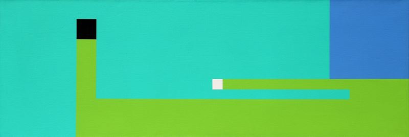 Negativo positivo  (1984)  - terre colorate su tela di juta - Auction Arte Moderna e Contemporanea Time&Live - Cms Thetis per Casa d'Aste