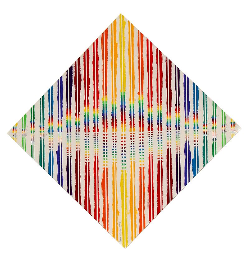 Dall'opera al disegno  (1985)  - olio su tela tamburata - Auction Arte Moderna e Contemporanea Time&Live - Cms Thetis per Casa d'Aste