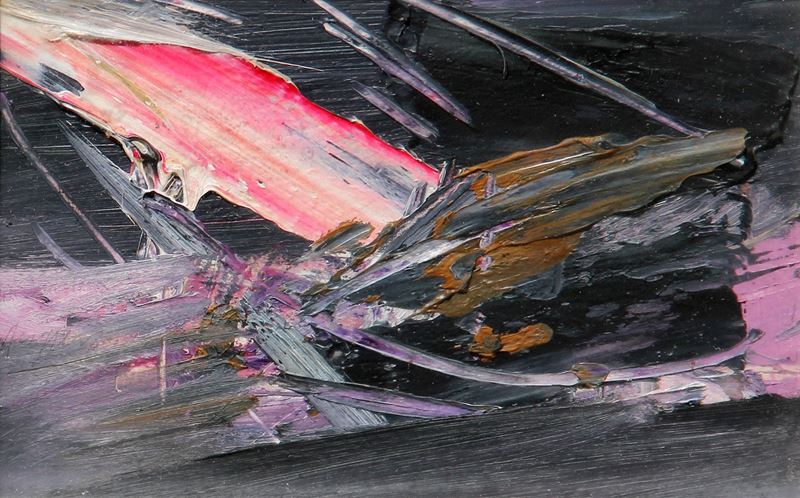 Senza titolo  (1987)  - tecnica mista e collage su cartoncino - Auction Arte Moderna e Contemporanea Time&Live - Cms Thetis per Casa d'Aste
