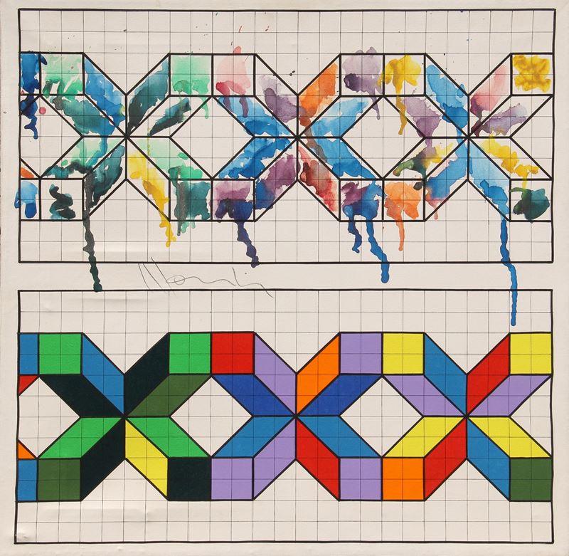 Senza titolo  (2016)  - estrusione su tela e acrilico - Auction Arte Moderna e Contemporanea Time&Live - Cms Thetis per Casa d'Aste